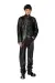 Brown Biker jacket in wrinkled leather