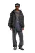 Black Hooded puffer vest in light nylon
