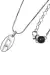 Silver Diesel Single Pendant Silver Necklace Dx1342040