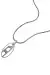 Silver Diesel Single Pendant Silver Necklace Dx1342040