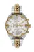 Silver Diesel Spiked Two Tone Watch Dz4629