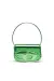Green 1DR-Iconic shoulder bag in mirrored leather