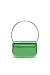 Green 1DR-Iconic shoulder bag in mirrored leather