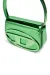 Green 1DR-Iconic shoulder bag in mirrored leather
