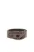 Brown Leather belt with matte buckle