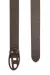 Brown Leather belt with matte buckle