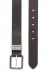 Brown Leather belt with burnished hardware