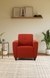 neudot Elegance Sofa for Living Room |1 Person Sofa|Premium Fabric with Cushioned Armrest | Solid Wood Frame|1 Seater in Rusty Cider Orange Color