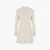 Regular Fit Turtleneck Dress With Gold Logo Plaque