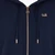 Regular Fit Hooded Zip Up Sweatshirt With Gold Logo Plaque