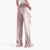 Relaxed Fit Athletic Velour  Wide Leg Trouser With Elasticated Waistband
