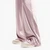 Relaxed Fit Athletic Velour  Wide Leg Trouser With Elasticated Waistband