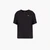 Relaxed Fit Cotton Crewneck T-Shirt With Metal Logo Plaque