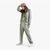 Regular Fit Athletic Velour Tracksuit With7 Lines Tape Detailing
