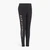 High Waist Stretch Cotton Leggings With Bold Contrasting Branding