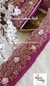 Hand Embroidered Magenta  Heavily Studded Trim