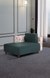 neudot Hailey Duet Fabric 1 Seater Right Aligned Lounger | R Shape | RHS | Comfortable Sofa Dual Color | Living Room | Bed Room | Floral Castle Green Colour