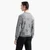 Regular Fit Two-Tone Micro Striped Wool With Jacquard Logo Lettering