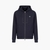 Cotton Blend Hooded, Zipped Sweatshirt