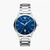 Silver Round Three-Hand Date Stainless Steel Watch