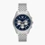 Silver Round Chronograph Stainless Steel Watch