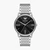 Silver Round Three-Hand Date Stainless Steel Watch