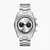 Silver Round Chronograph Stainless Steel Watch