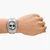 Silver Round Chronograph Stainless Steel Watch