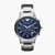 Silver Round Chronograph Stainless Steel Watch