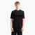 Regular Fit Cotton Crewneck Asv T-Shirt With Flocked Eagle Logo