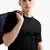 Regular Fit Cotton Crewneck Asv T-Shirt With Flocked Eagle Logo