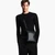 All-Over Logo Flat Leather Shoulder Bag