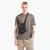 All-Over Jacquard Logo Shoulder Bag With Metal Plate Logo