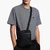 Flat Shoulder Bag With Metal Eagle Plate