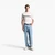 REGULAR FIT T-SHIRT WITH OVERSIZED EMBOSSED LOGO