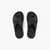 Leather Sandals With Embossed Cross-Over Logo Strap