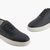 Soft Leather Round Toe Sneaker With Embossed Design