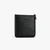 Flat Leather Shoulder Bag With Stitched Logo Patch