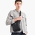 Regenerated Leather Crossbody Bag With Eagle Plaque