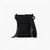 Fabric Crossbody Bag With Stitched Leather Logo Patch