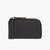 Zip Up Leather Card Holder With Embossed Pattern Metal Eagle Logo