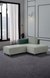 neudot Hailey Fabric Chaise Lounger LHS in Misty Green Colour