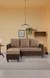 neudot Saya RHS Sectional Sofa for Living Room |4 Person Sofa| Premium Fabric with Cushioned Armrest | 12 Months Warranty| Solid Wood Frame| 4 Seater in Saya Duo Brown Color DIY(Do-It-Yourself)