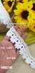 White One-Sided GPO Lace with Transparent Sequins