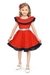 Be:Kids Enchanted Evening Red Polka-Dot Dress with Navy Accents and Rhinestone Belt
