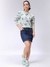 Women Green Relaxed Fit Floral Crewneck Sweatshirt