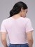 Women Pink Fitted Solid Crop Top
