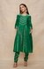 Green Gota Pleated Kurta