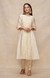Off White Gota Pleated Kurta