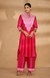 Pink Collared A Line Kurta